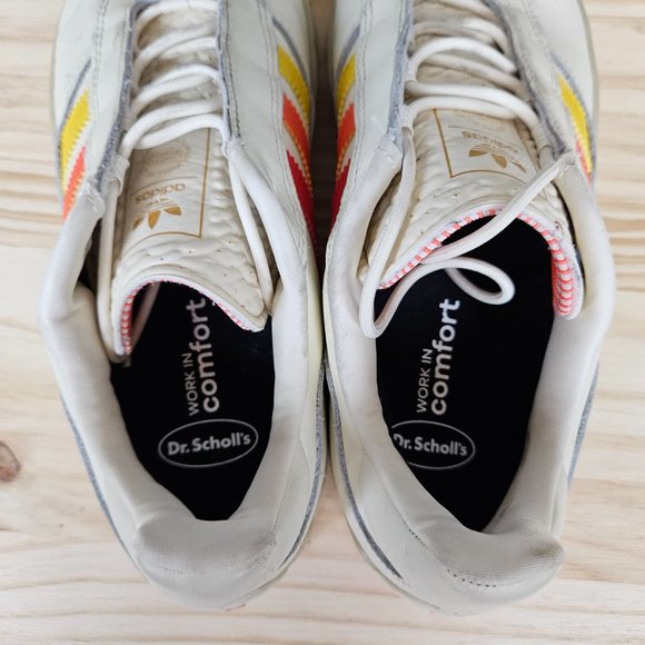 Adidas Puig Shoe in Cream, Yellow, Orange and Vivid Red - Picture 10 of 15